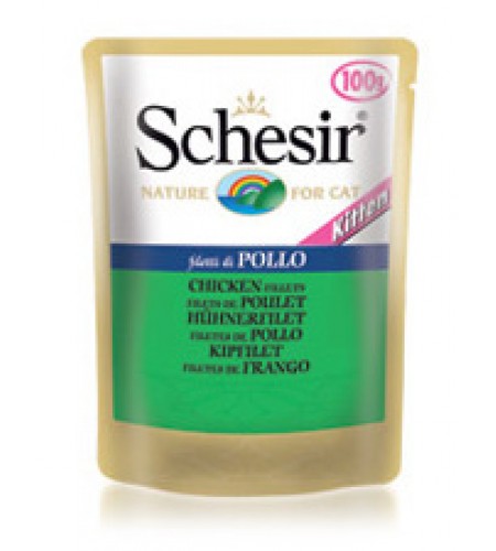SCHESIR KITTEN FILETE DE FRANGO (SAQUETAS) 100GR